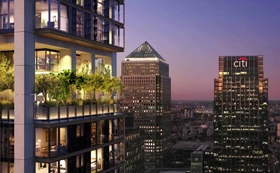 Luxury apartments in Canary Wharf