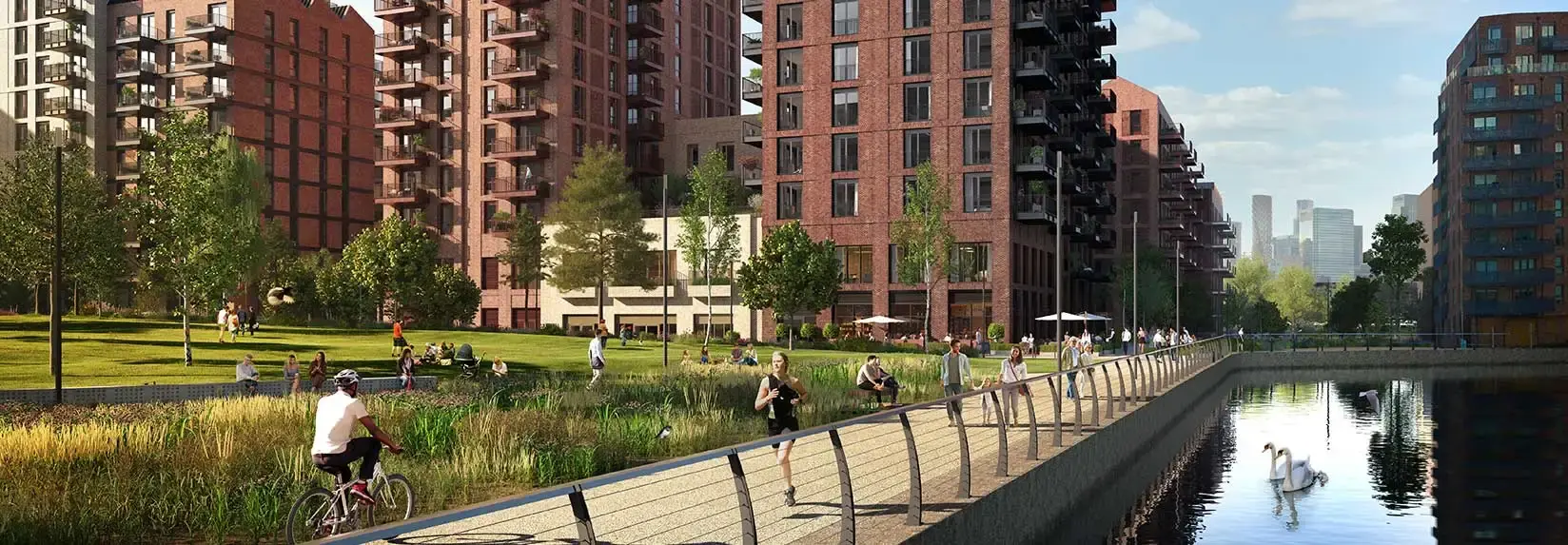Heron Wharf exterior banner 3