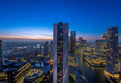 Waterside properties for sale in One Thames Quay, E14
