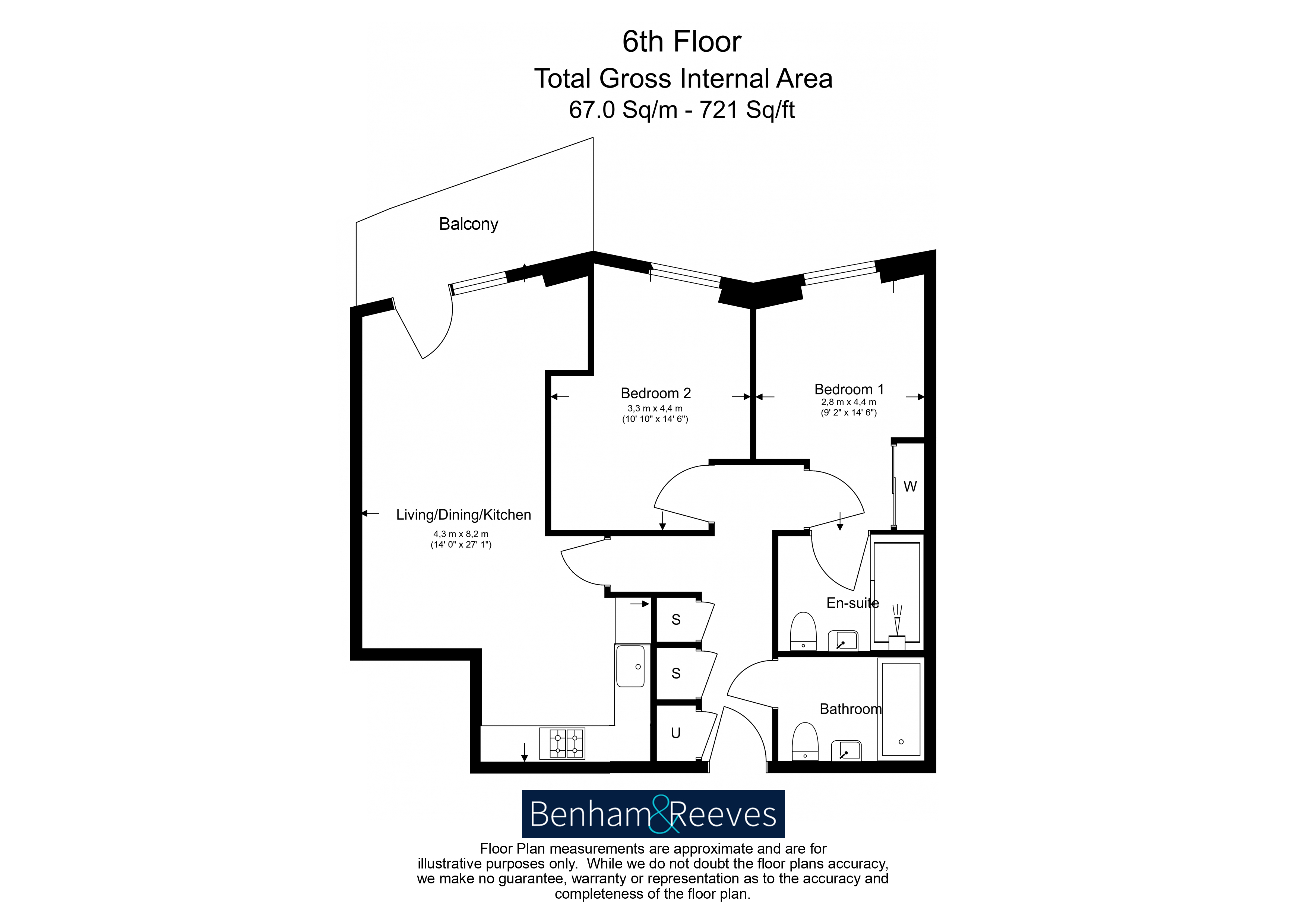 2  bedrooms flat to rent in Gordian Apartments, Greenwich, SE10-Floorplan
