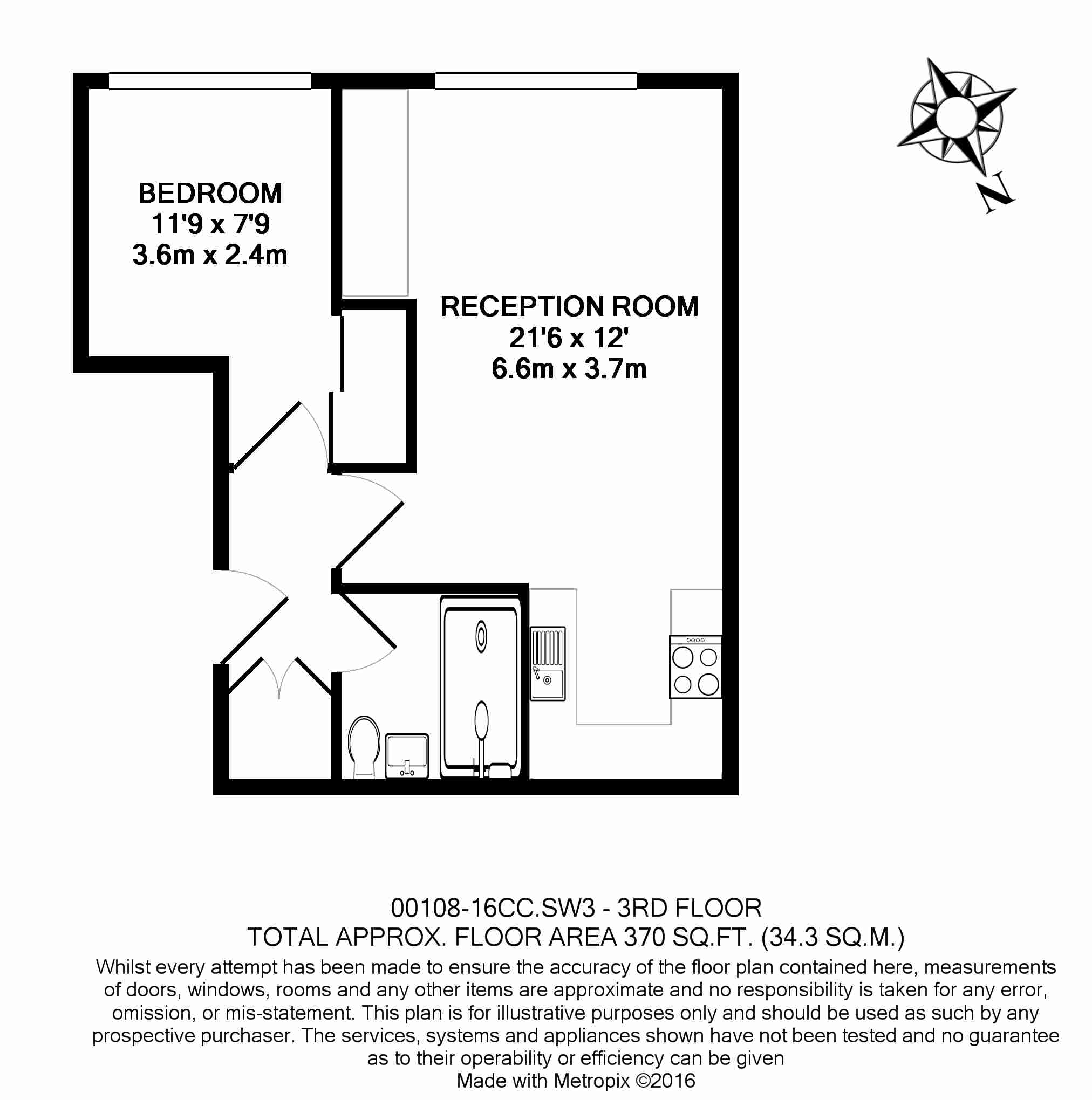 1  bedroom flat to rent in Beaufort Gardens, Knightsbridge, SW3-Floorplan