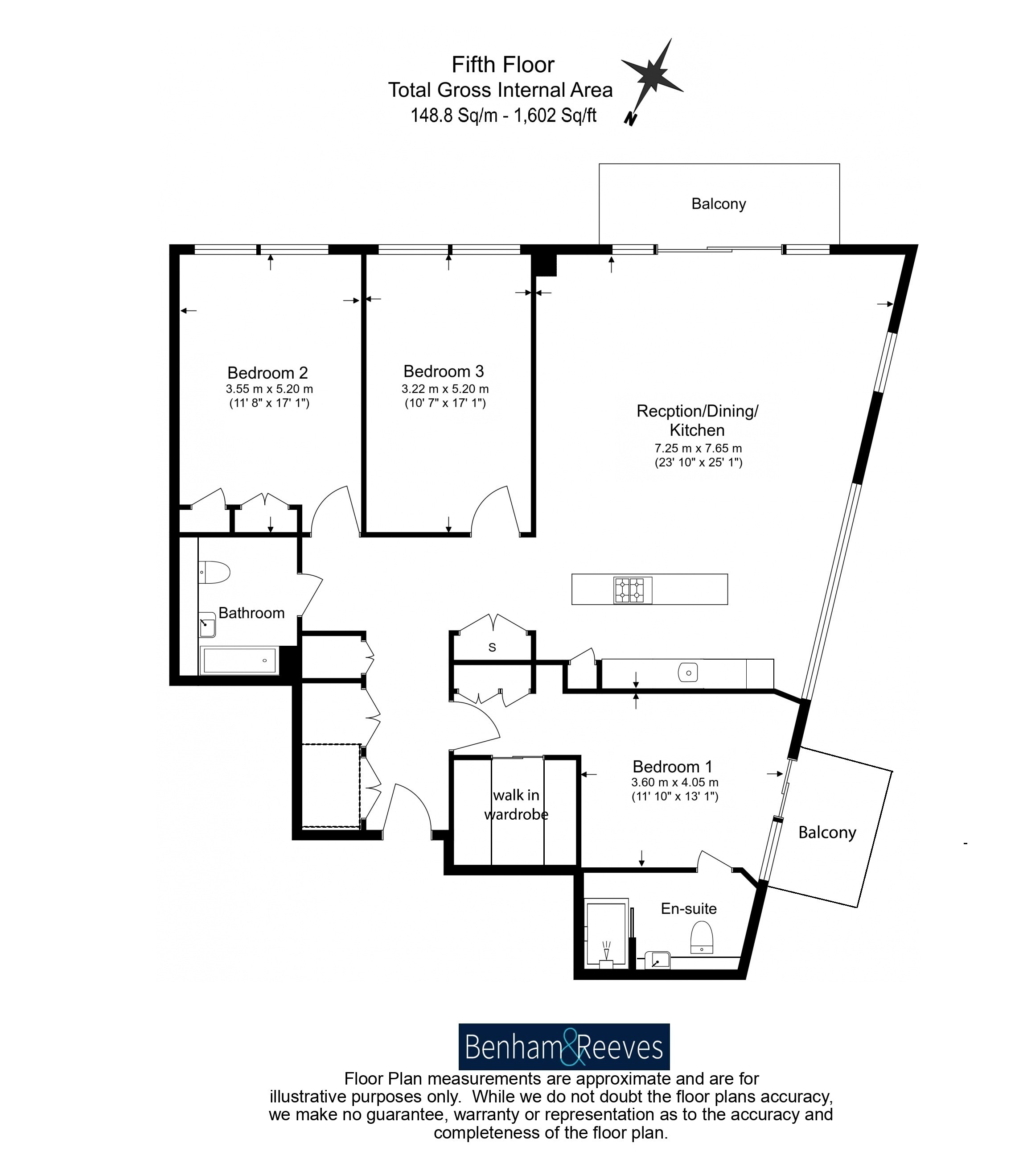 3  bedrooms flat to rent in Lighterman Tower, Chelsea Island, Chelsea, SW10-Floorplan